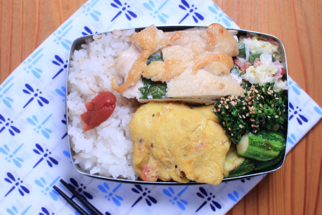 鶏むね肉の大葉はさみ焼き